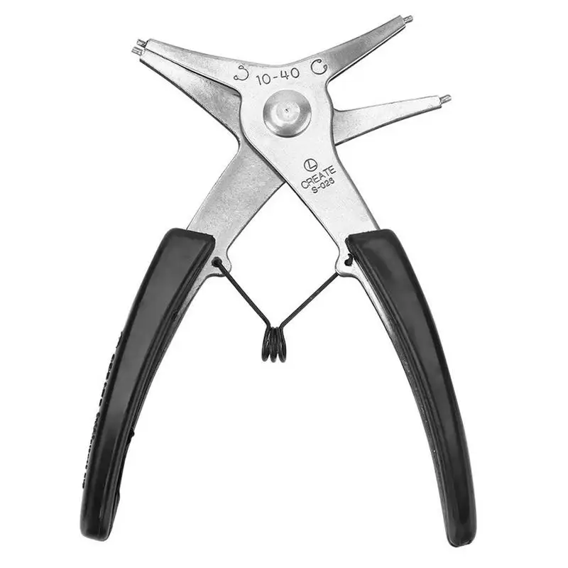 

2 In 1 Snap Ring Pliers 2-in-1 Circlip Pliers For Assembling 2-in-1 Snap Ring Plier Dual-Purpose Circlip Plier Internal External