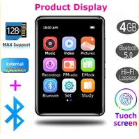 full screen mp3mp4 music player hifi student bluetooth compatible ultra thin touch screen 3 5mm headphone jack