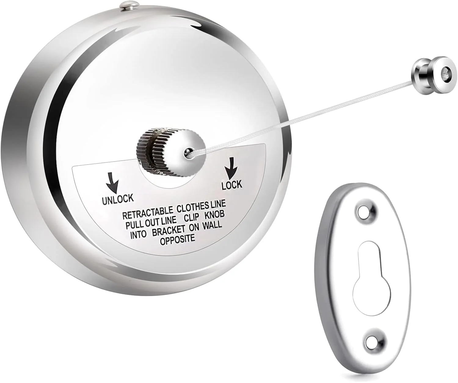 

Выдвижная веревка для белья, регулируемая веревка для душа из нержавеющей стали 304, с кнопкой блокировки для автодома, кемпера, каравана, автодома