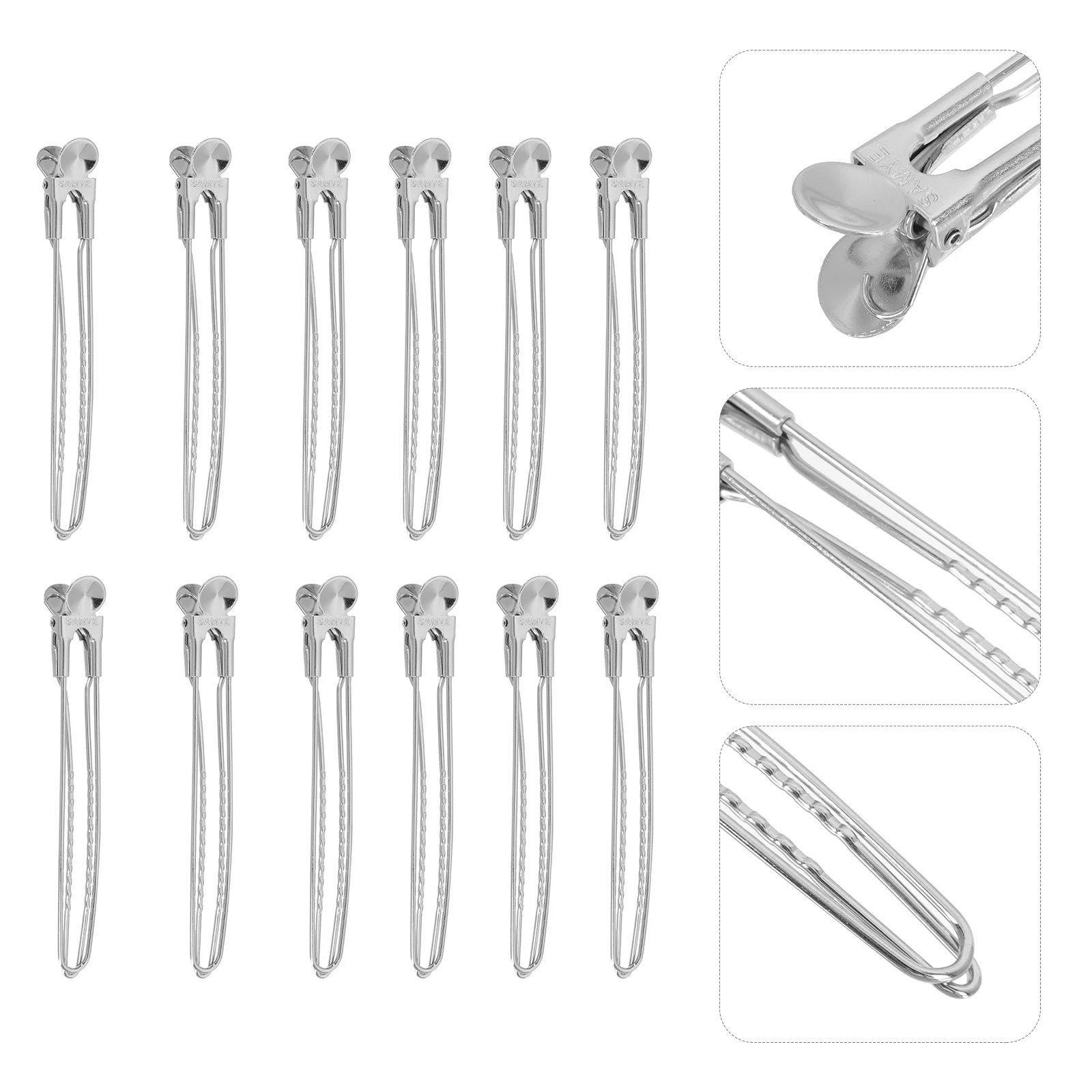 

Hair Clips Clip Duckbill Metal Alligator Stylinglarge Curl Bobby Hairdressingpins Pin Sectioning Hairpin Positioning Stainless