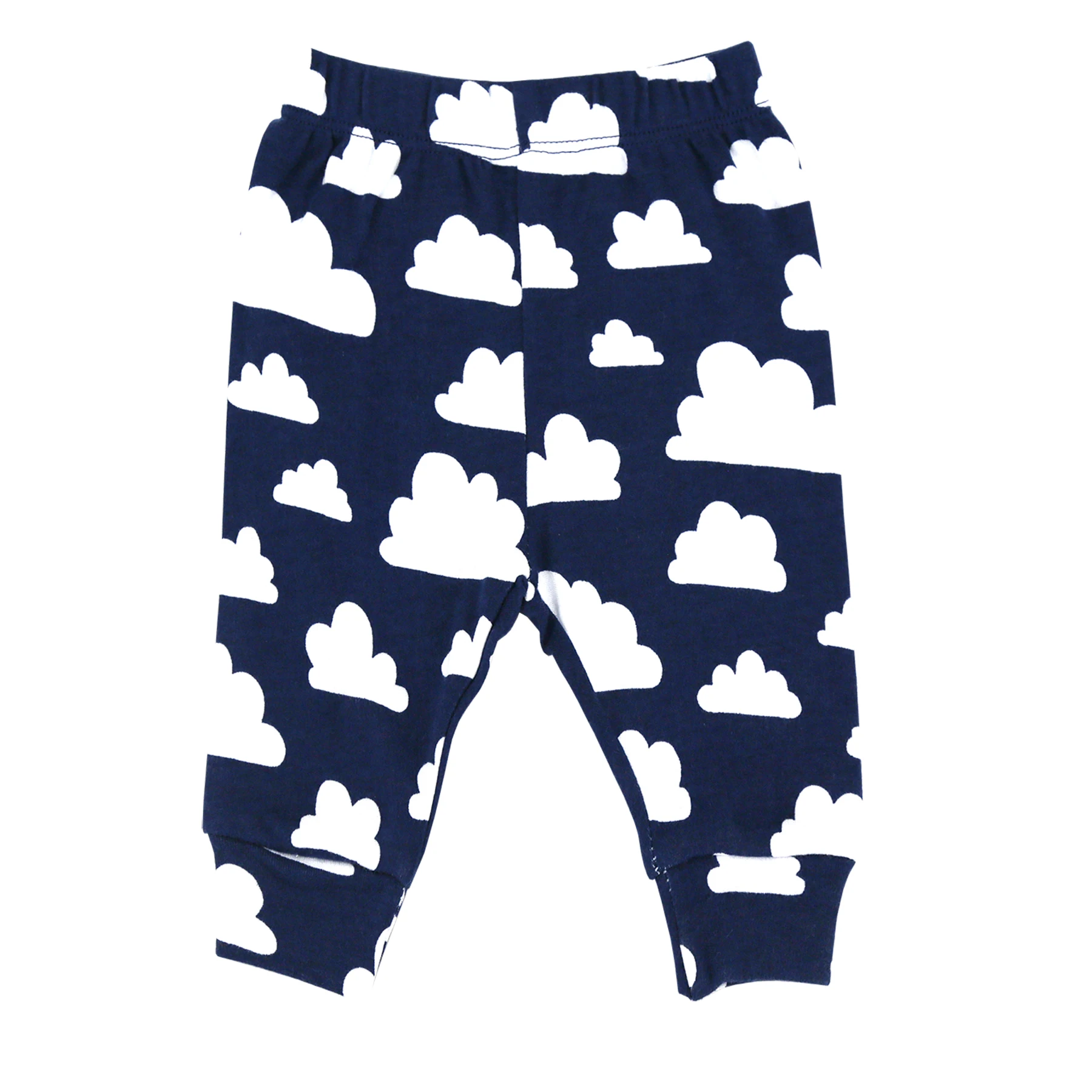 Мягкие штаны для младенцев из 100% хлопка новорожденных мальчиков с круглым