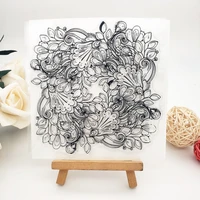 flower transparent silicone finished stamp diy scrapbooking journal rubber coloring embossed diary stencils decoration reusable