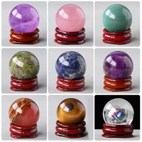 Natural Crystal Ball Powder Amethyst Raw Stone Polishing Gem Crafts Home Office Desktop Purple Geomantic Ornaments