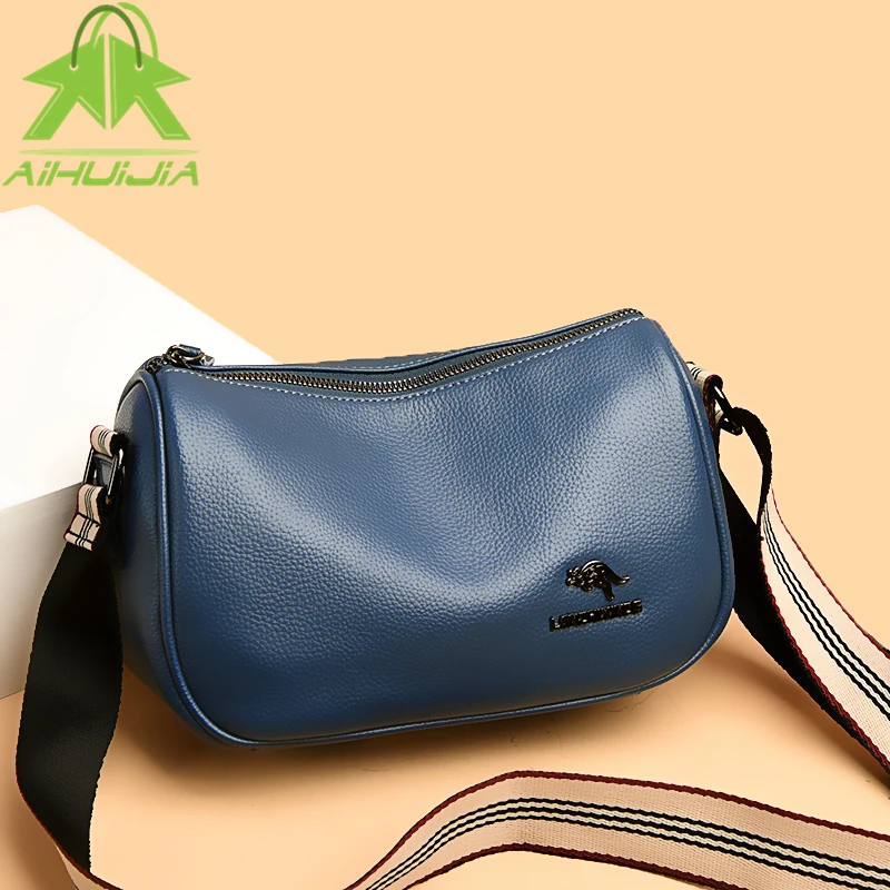 

High Quality Women's Soft Pu Leather Shoulder Bags Casual High Capacity Crossbody Bag 2022 New Luxury Designer Handbag and Purse