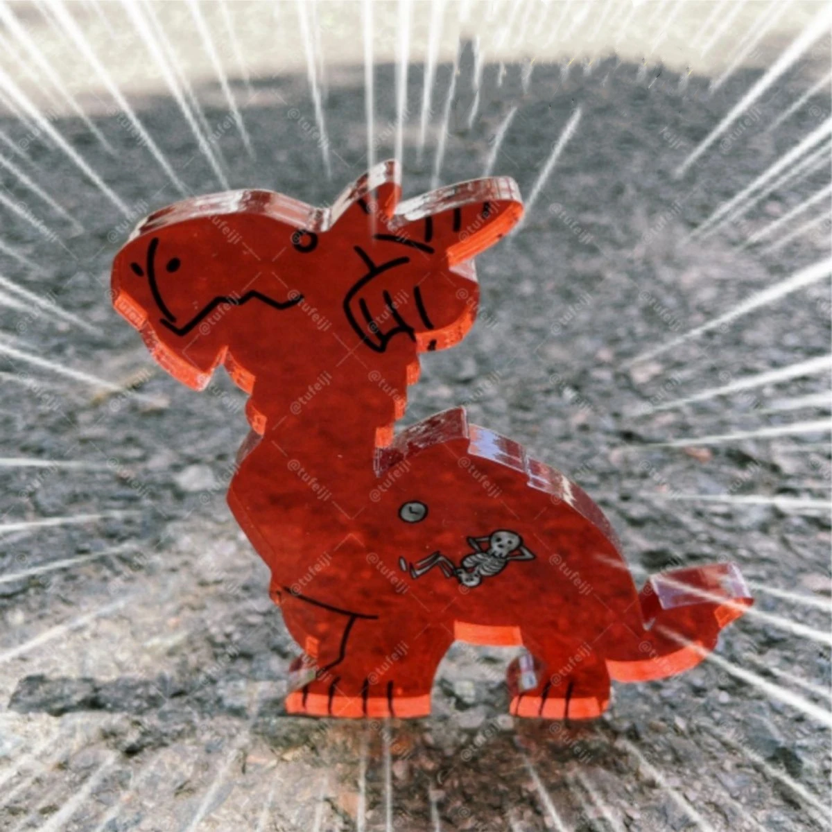 Подземелье меши красный дракон акриловая подставка вкусные в подземелье фарин