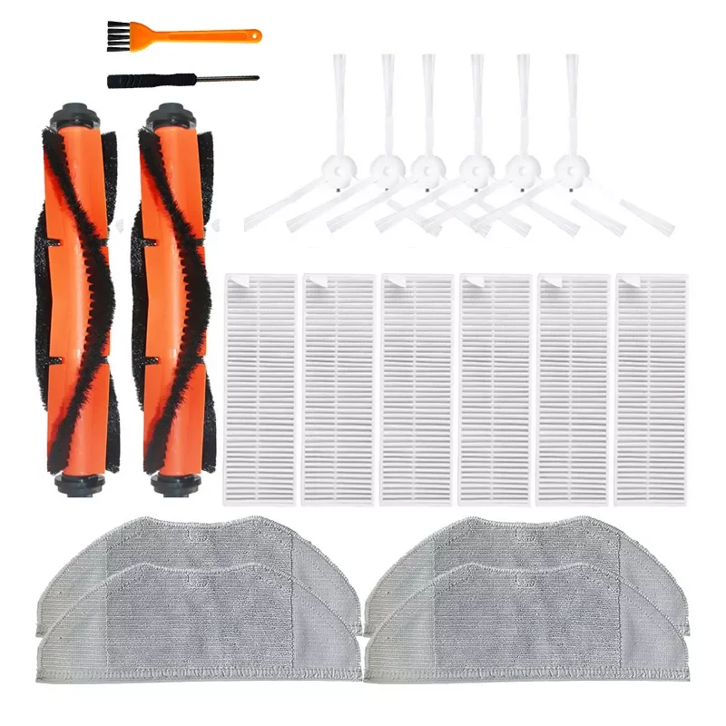 

Набор боковых щеток для пылесоса Xiaomi Mijia G1, аксессуары для уборки, насадка на швабру, круглая, НЕРА, запчасти