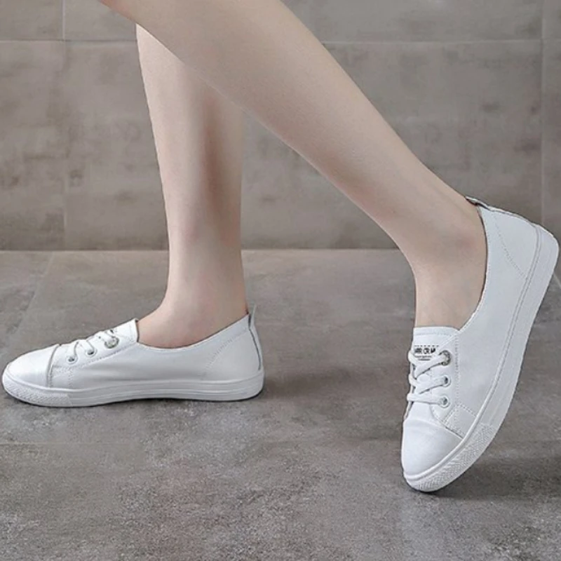 

Women's Vulcanized Shoes 2022 Spring Autumn Zapatillas Mujer Casual Slip-on Flats Sneakers Ladies Light Soft Comfortable Shallow