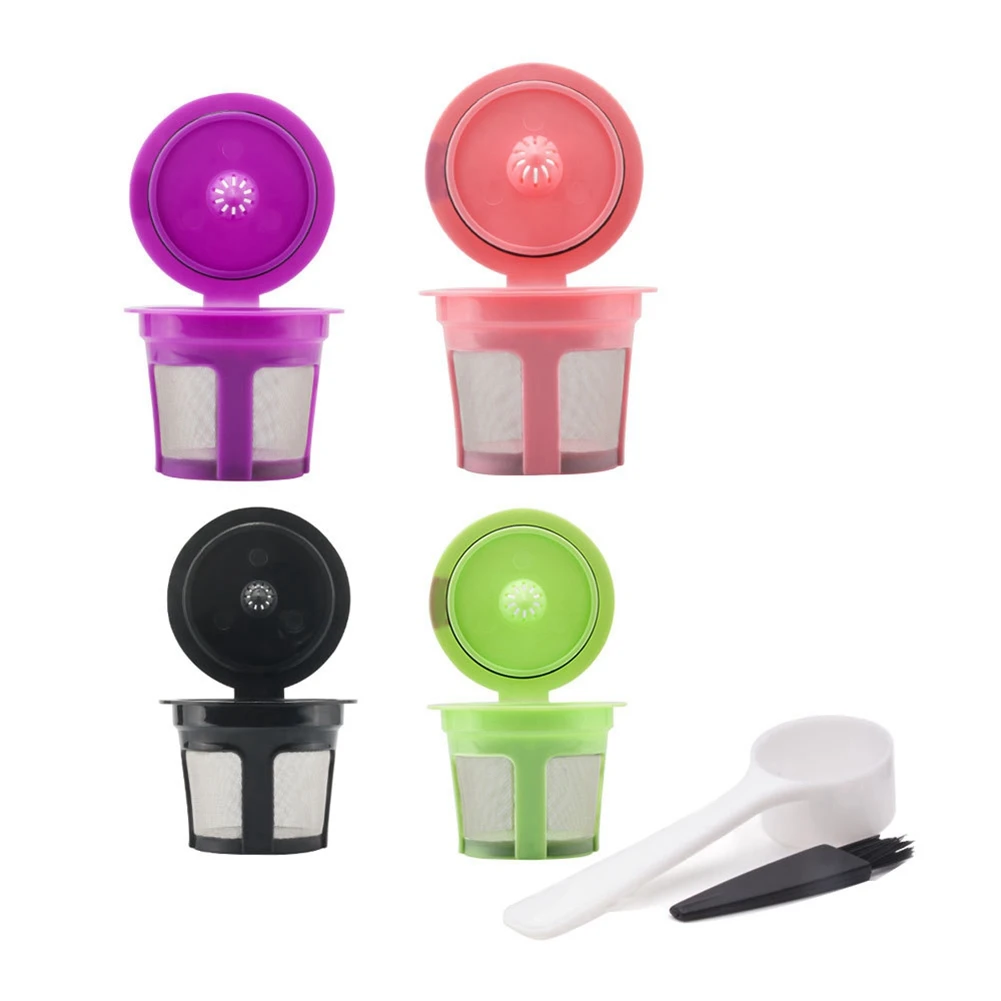 

Reusable Rainbow Colors K Cups Refillable KCups Coffee Filters for Keurig 2.0 K200 K250 K300 K350 K400 K450 K460 K500,D