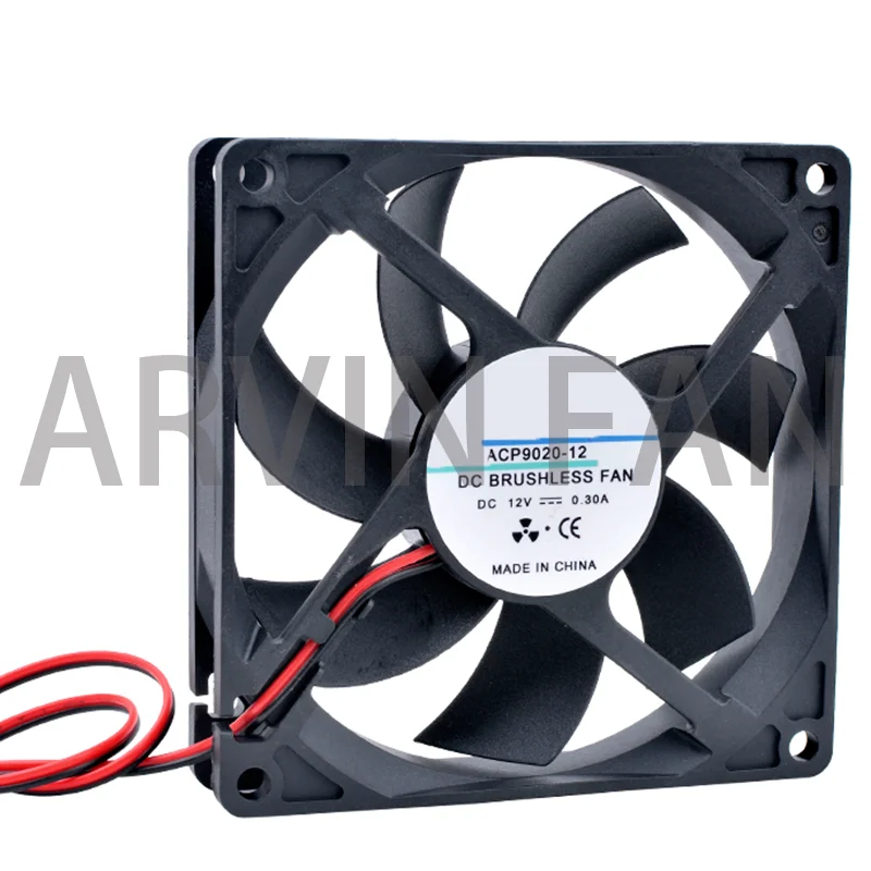 Новый оригинальный вентилятор ACP9020 9,2 см 92 мм 92x92x20 мм 12 В постоянного тока 24 В 2 контакта большой объем охлаждающий вентилятор для шасси инвертор мощности