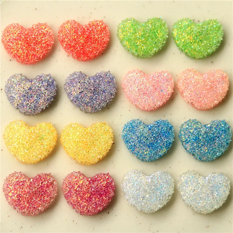 

Summer style 50pcs/lot particles sequins geometry cartoon hearts shape flatback resin beads diy jewelry earring/hair accessory