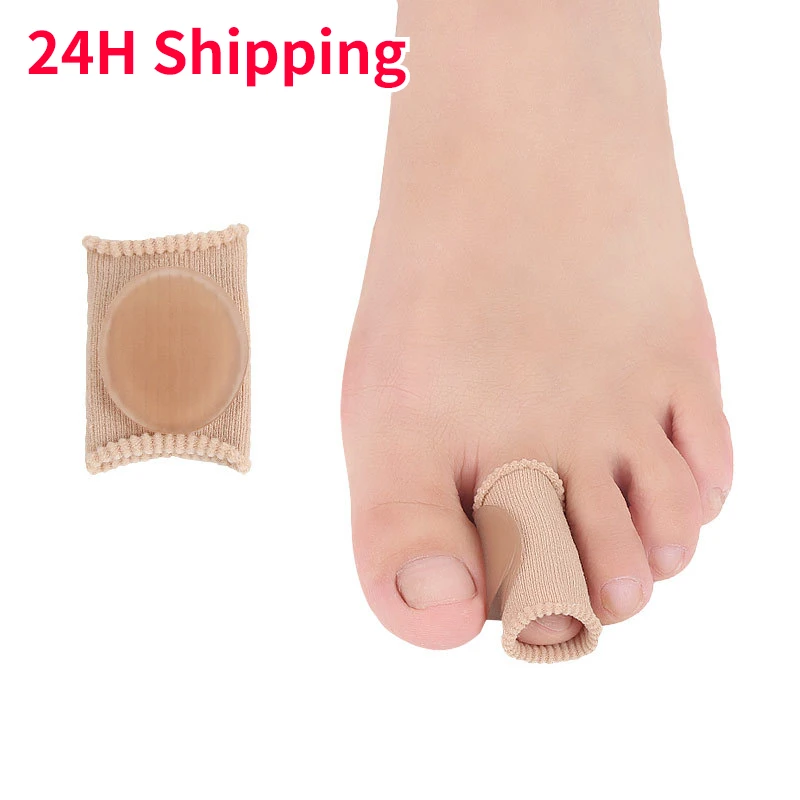 

1 Pair Fiber Corn Sleeve Hallux Valgus Big Toe Female Big Toe Thumb Foot Bone Toe Divider for Bunion Corrector Foot Care Tool