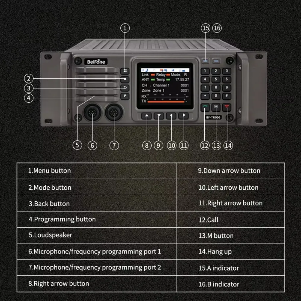 Повторитель BelFone BF-TR900 многоуровневая команда и управление для радиокоммуникаций