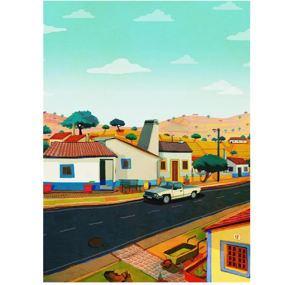

Diamond Painting Alentejo Portugak Landscape Cartoon Mosaic Full Drill Rhinestone Cross Stitch Embroidery Wall Art Home Decor