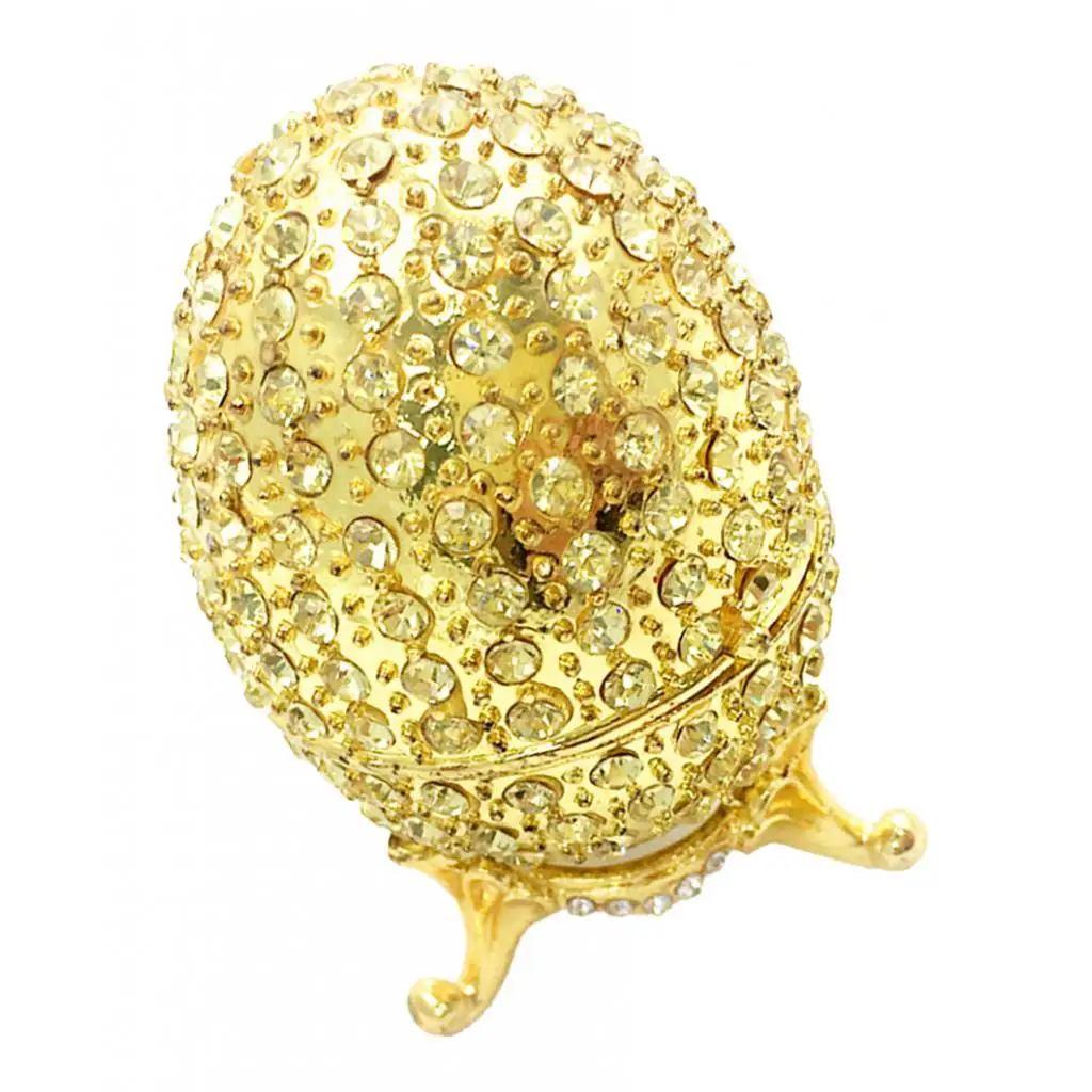 2022 New Enamel Egg Jewelry Trinket Box Storage Organizer Wedding Favor Home Decor