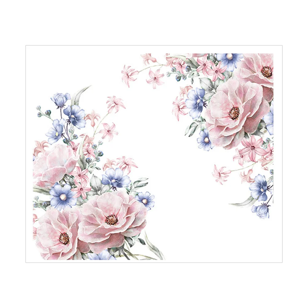 

Wall Sticker Flower Rose Decal Tile Floral Mural Background Bathroom Adhesive Decals Wallpaperdecorstickersnursery Door Bedroom