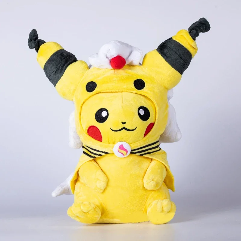 30cm Pikachu Pokemon Plush Toys Large Anime Doll Cute Pillow Cartoon Ampharos Pokémon Plushie Stuffed Gift for Kids Christmas