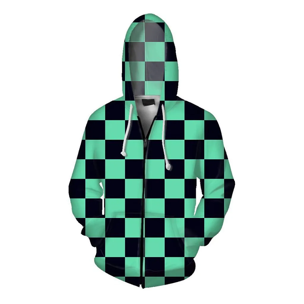 

2022 Hot Anime Zip-up Hoodies Men And Women Novelty Pattern Printed Hooded Sweatshirts Sports Fashion Top With Zipper