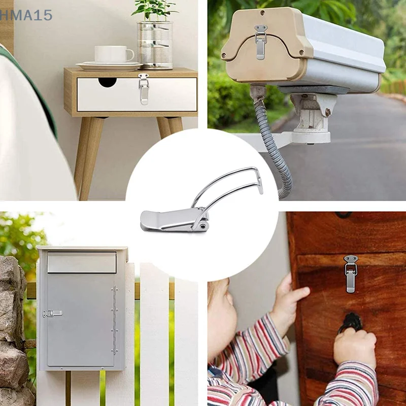 Замок с защелкой Lron металлический замок для коробки длинный переключатель