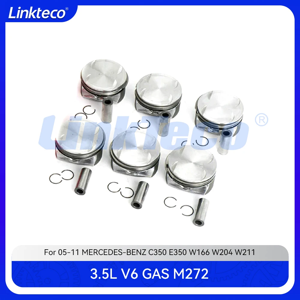 Деталь двигателя 6X поршень и кольца устанавливаются для 3 5 T L V6 GAS M272 06-12 3.5L MERCEDES-BENZ