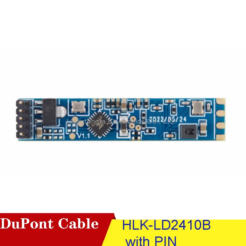 

HLK-LD2410B FMCW 24G Smart Human Presence Status Sensing Radar Heartbeat Detection Sensor Module High Sensitivity DuPont Cable