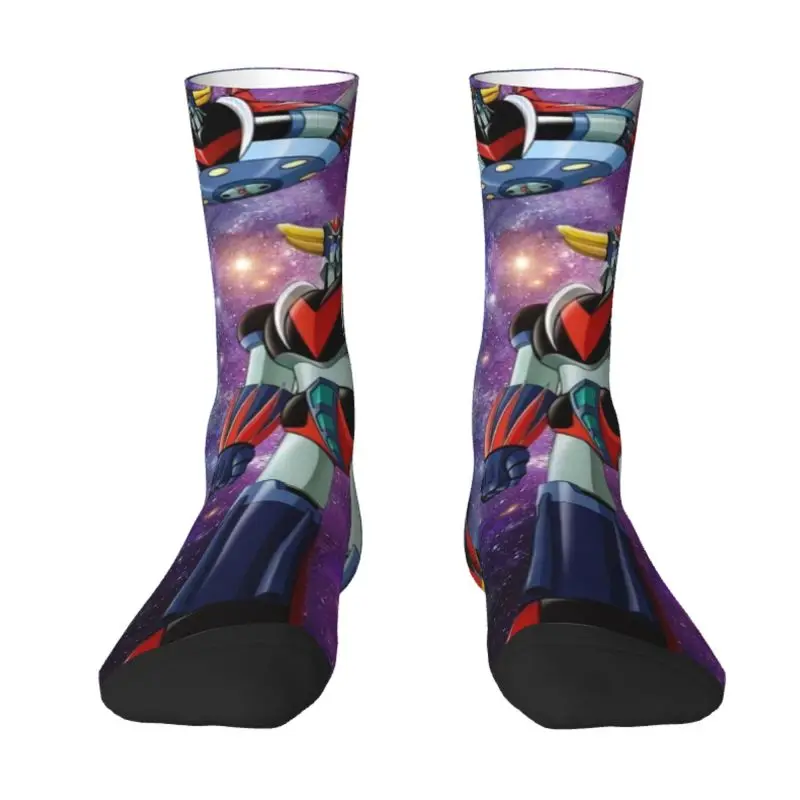 

Cool Printed Anime UFO Robot Grendizer Socks for Men Women Stretchy Summer Autumn Winter Goldrake Mazinger Z Crew Socks