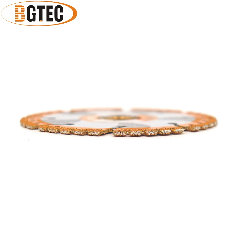 BGTEC 1pc All Purpose Diamond Cutting Disc Dimeter 100mm Steel Rebar Concrete Masonry Vacuum Brazed Demolition Blade 4 Inch - купить по