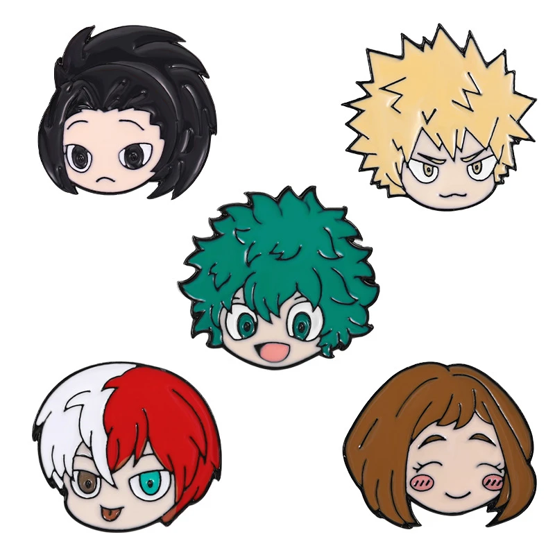 

Anime Brooch Two-dimensional Brooch Hero Academia Pin Clothing Peripheral Alloy Character Brooch Brooch Breast Pin Bag Corsage