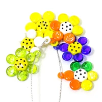 2pcs handmade glass sun flower charms pendants for easter garden decoration diy earrings necklaces fashion jewelry accessories