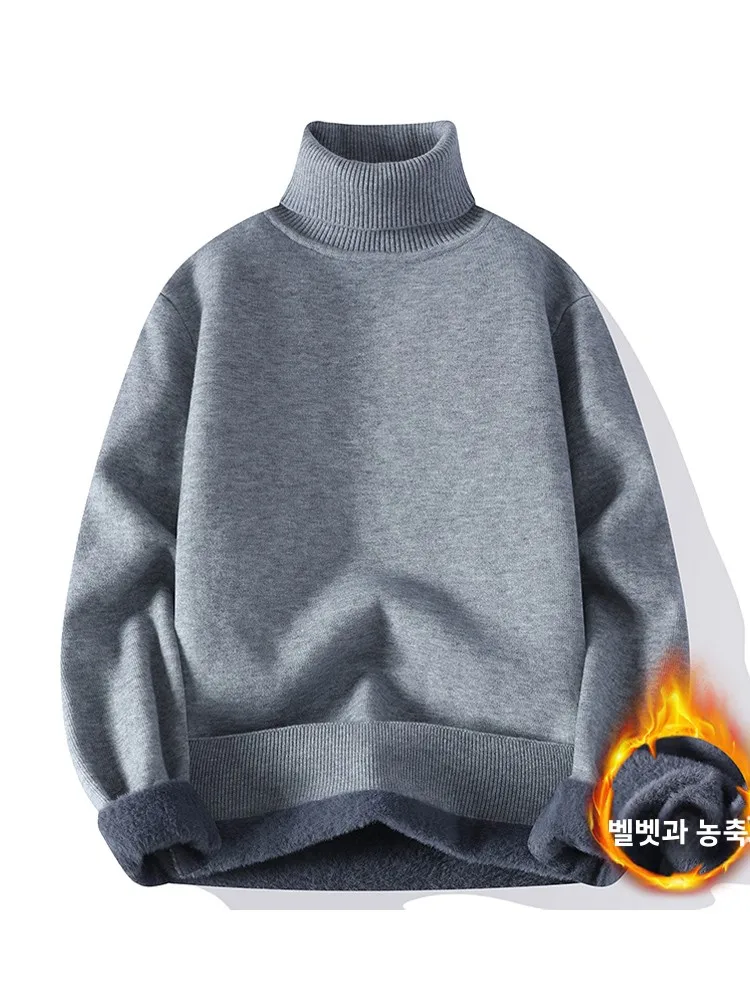 GxG мужской свитер с высоким воротником 2024 осень и зима новая молодежная мода