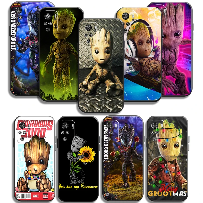 

Marvel Groot Cartoon Phone Cases For Xiaomi Redmi Redmi 7 7A Note 8 Pro 8T 8 2021 8 7 7 Pro 8 8A 8 Pro Carcasa Back Cover