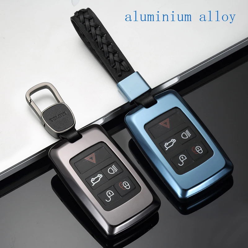 

High-quality Aluminium Alloy Car Key Cover Key Chain Bag for Land Rover RANGE ROVER DISCOVERY Car Accessories