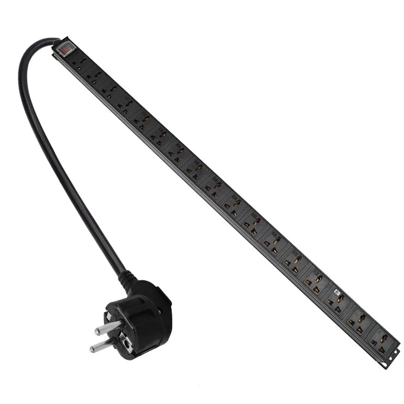 

17 AC Output Universal Socket Power Distribution Unit UK Type for Rackmount Server Rack PDU 13A 3500W