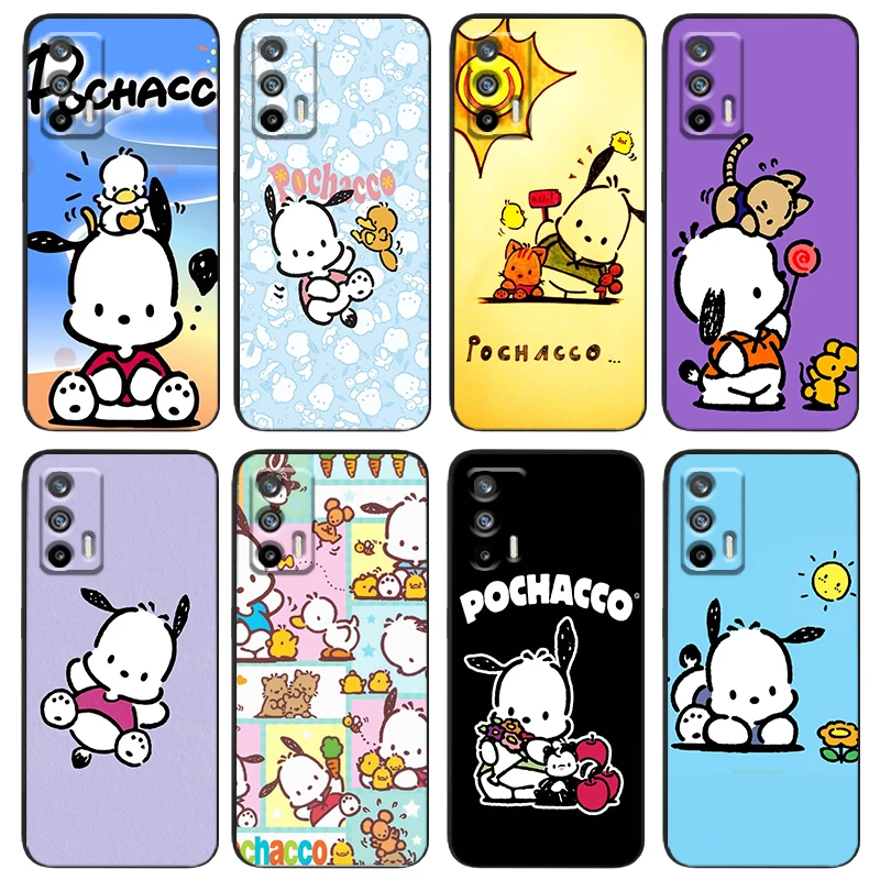 

Pochacco Cute Cartoon Dog Phone Case For OPPO Realme V11 X3 X50 Q5i GT GT2 Neo2 Neo3 C21Y C30S 9 9i 8 8i 7i Pro Master Black