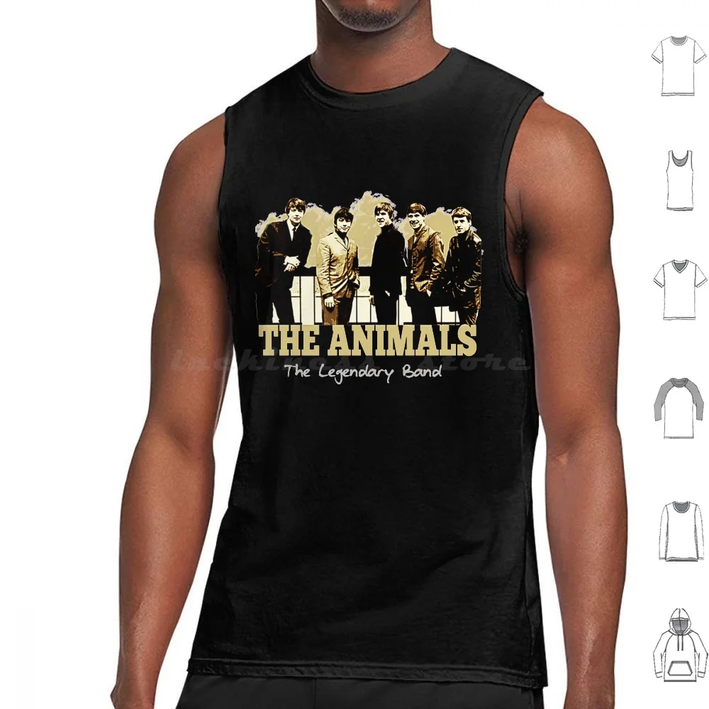 

The Animals Band Essential Tank Tops Print Cotton The Animals Band Essential