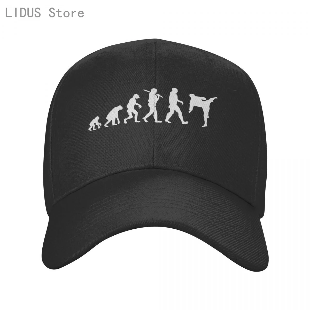 

Fashion hats Taekwondo Evolution Printing baseball cap Men and women Summer Caps New Youth sun hat