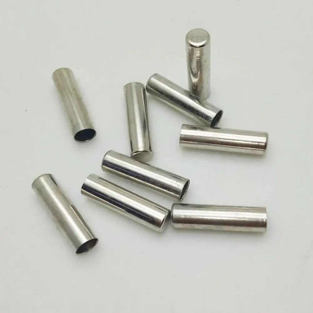 5Pcs Seamless Metal Shoelaces Tips Head Replacement Repair Aglets DIY Sneaker Kits Silver Gold Colors 5 X18mm
