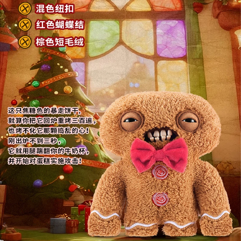 Фото Плюшевая игрушка Fuggler: Забавный уродливый монстр из серии Fuggs, милый снеговик, мягкая плюшевая кукла, плюшевые животные, рождественский подарок №1