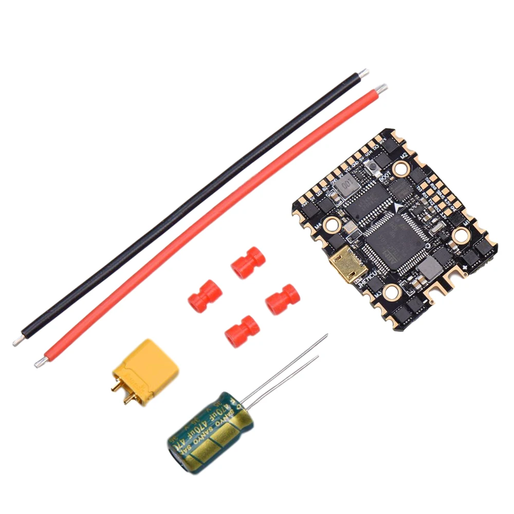 

JHEMCU GHF420AIO F4 OSD Flight Controller Built-in 20A 35A BLheli_S 2-6S 4in1 ESC for RC Drone FPV Racing