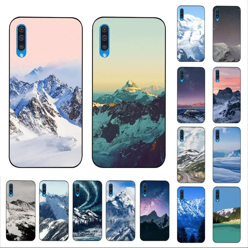 

FHNBLJ Snow Mountain Phone Case for Samsung A51 01 50 71 21S 70 10 31 40 30 20E 11 A7 2018