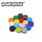 MARUMINE плоская плитка 1x1 круглая 98138 плитки 300 шт. аксессуары для крыши комплекты пластин макетная доска Строительные кирпичи MOC блоки