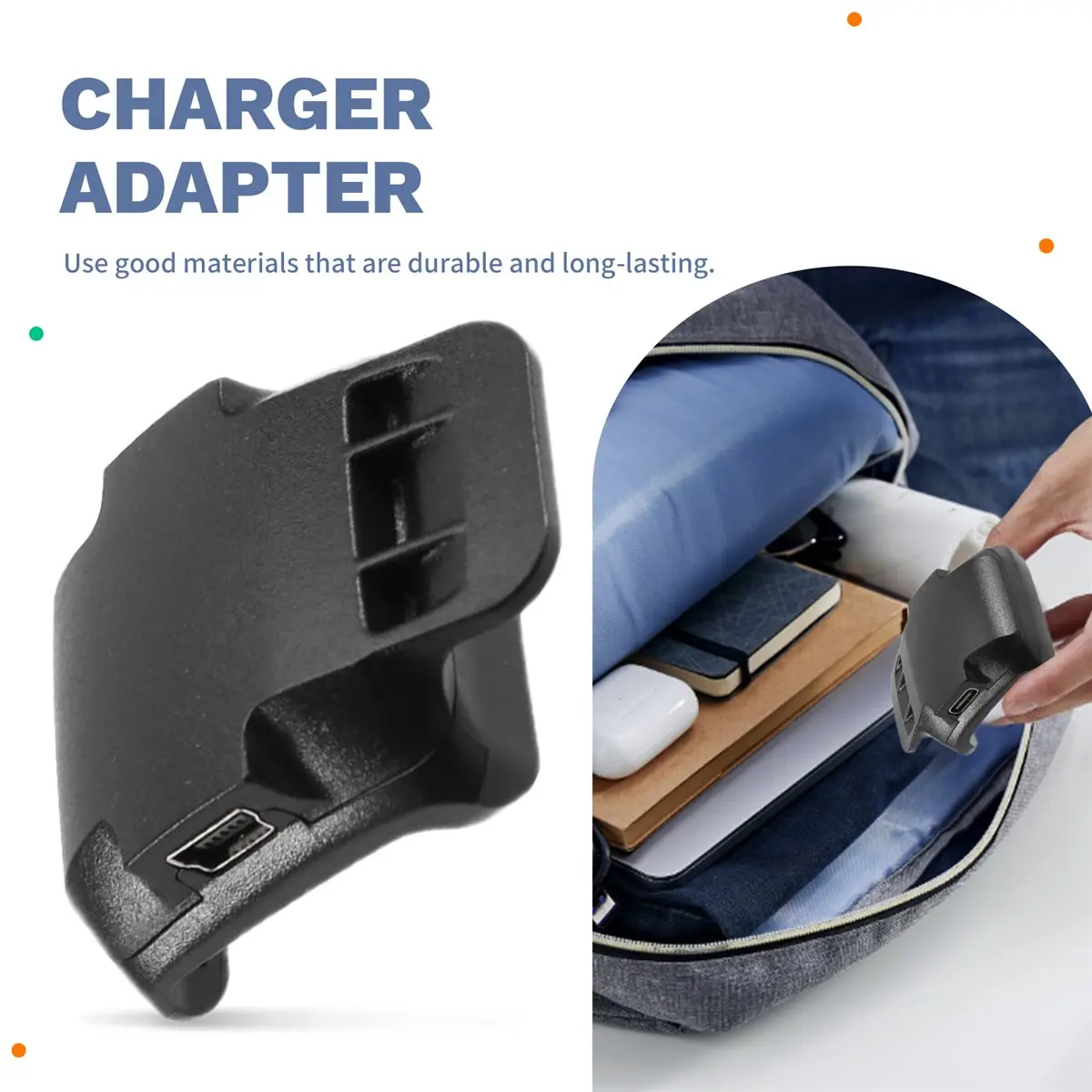 Фото (DT93) Портативное зарядное устройство Power Convert Plug для Garmin Pet Delta Sport XC Upland XC, зарядный адаптер типа C №1