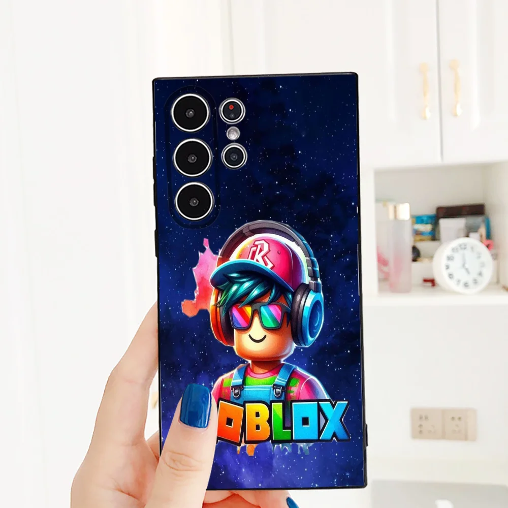 Забавный аутентичный чехол для телефона R-Robloxe Samsung Galaxy S25 S24 S22 S23 Ultra S21 S20 Plus 5G