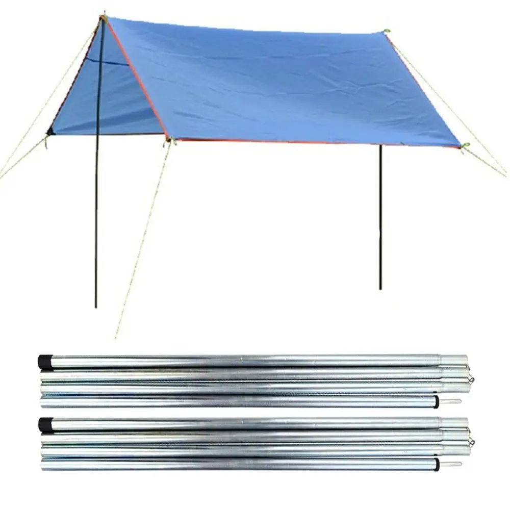 

1set Adjustable Telescopic Camping Outdoor Sports Tent Equipment Tent Poles Tent Canopy Tarp Pole Awning Bracing Rod