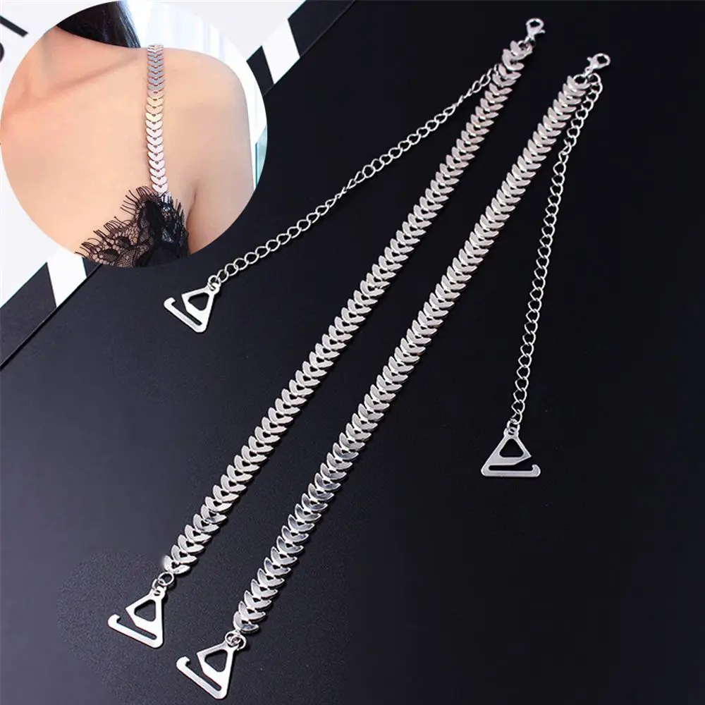 

Lingerie Accessories Brassiere Anti-slip Adjustable Shoulder Strap Beauty Back Underwear Bra Straps Metal Bras Straps