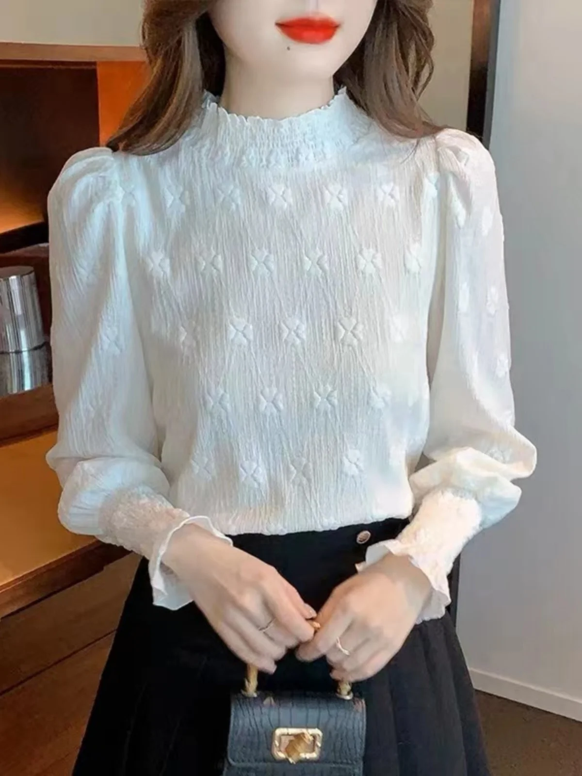 Элегантный утягивающий универсальный модный топ 2024 осень и зима новая теплая