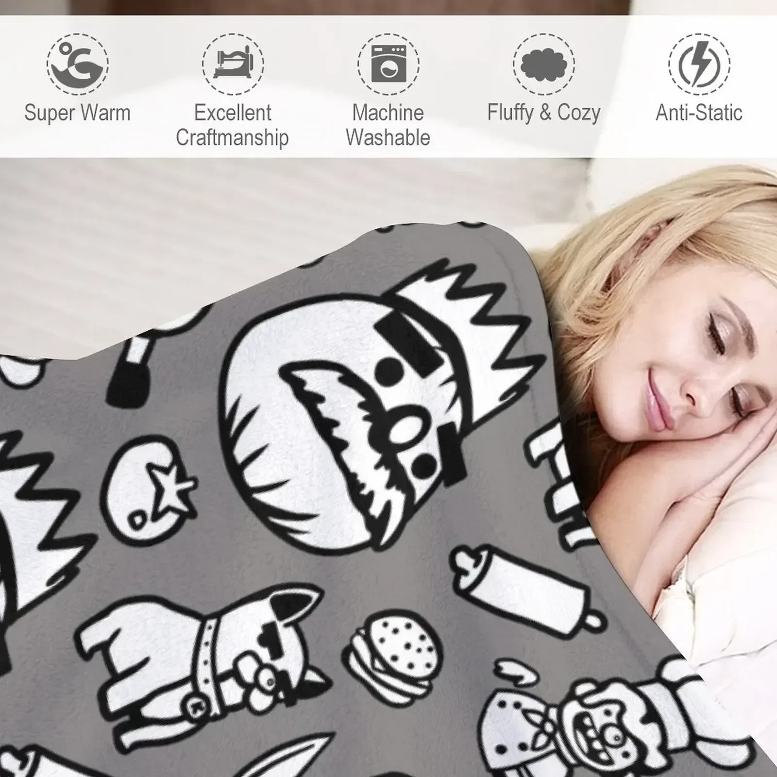 Одеяло с узором Overcooked детский диван-кровать милые одеяла