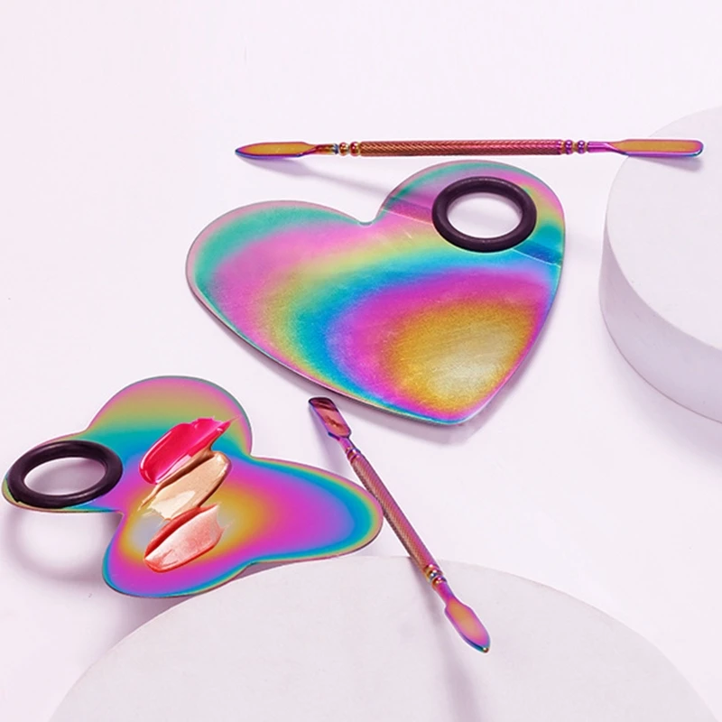 

Металлический Лоток для краски, палитры из нержавеющей стали, поддон для масляной краски, Нейл-арт K1KF