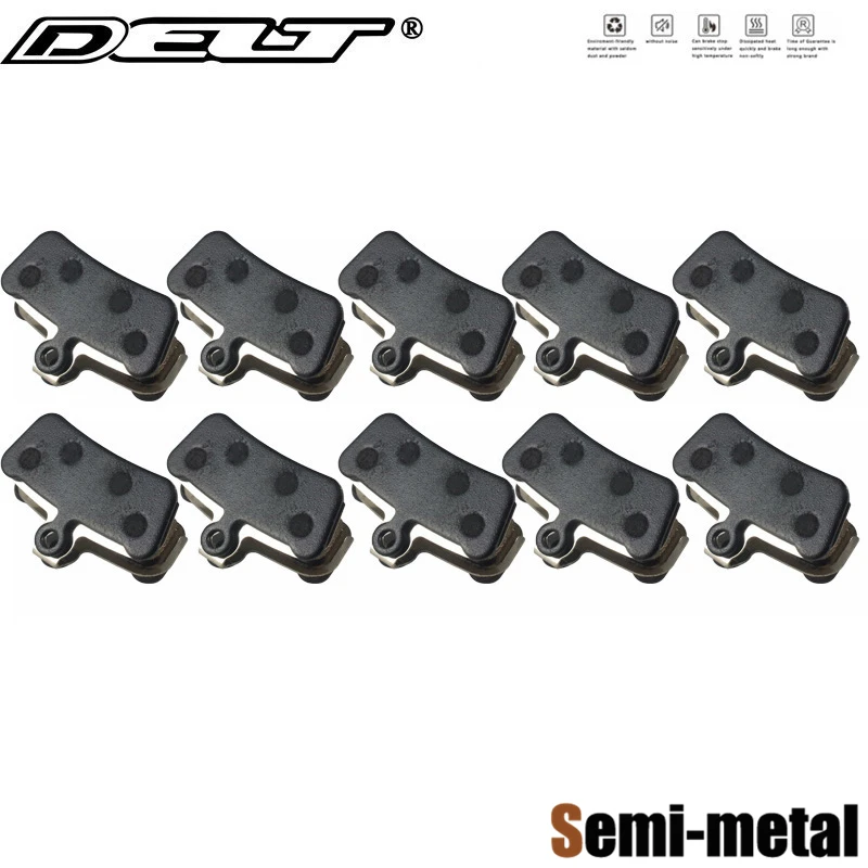 

10 Pair Semi-Metal Bicycle Disc Brake Pads For SRAM G2 Guide Ultimate RSC RS R Avid X0 E7/E9/XO Elixir Trail 4 Pistions Part