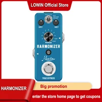 rowin lef 3807 guitar harmonizer pedal digital pitch effect pedals original signal to create harmonypitch shiftdetune