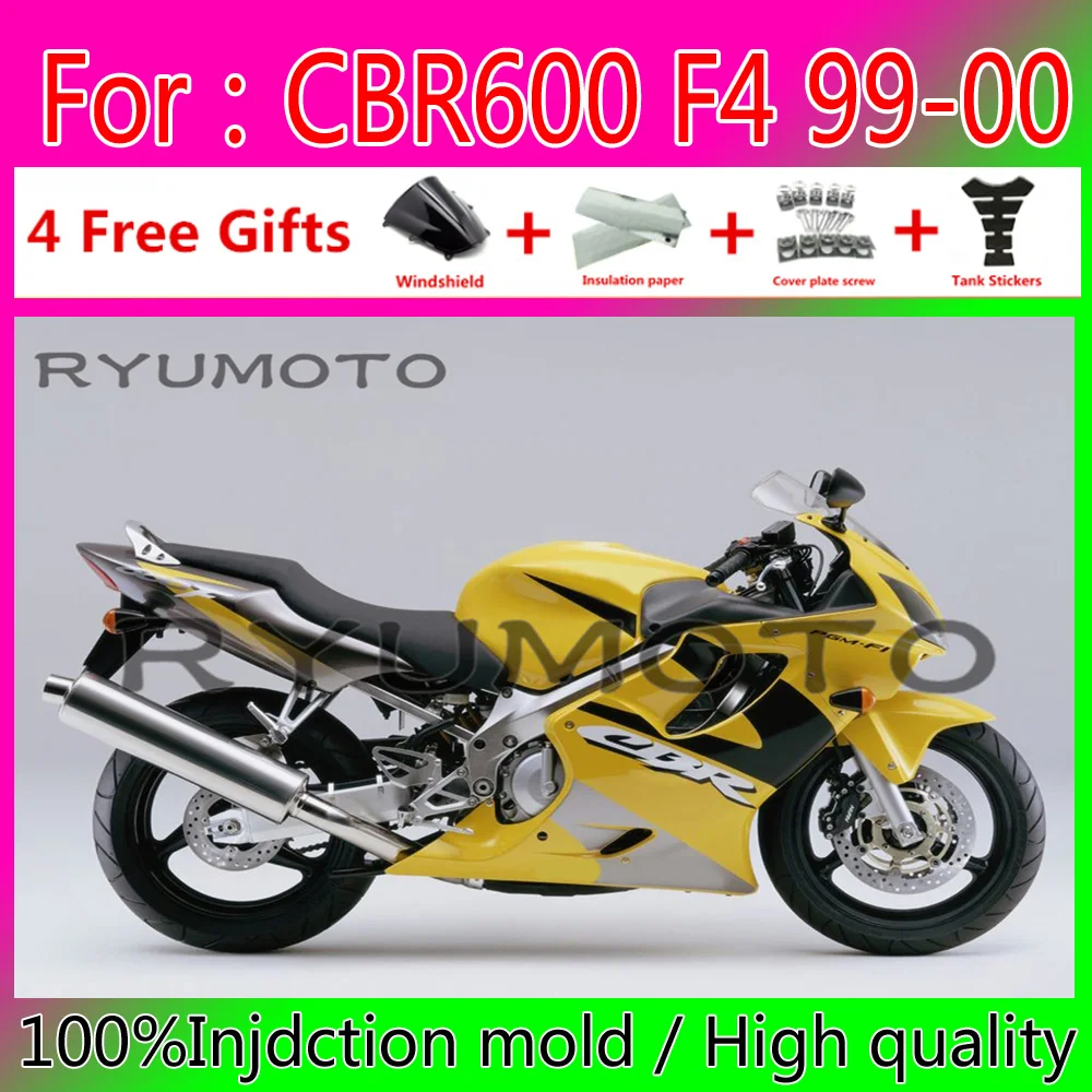

Motorcycle ABS Motorcycle Injection Mold fairings for Honda CBR 600 F4 99 00 fairings CBR 600 F4 1999 2000 fairings